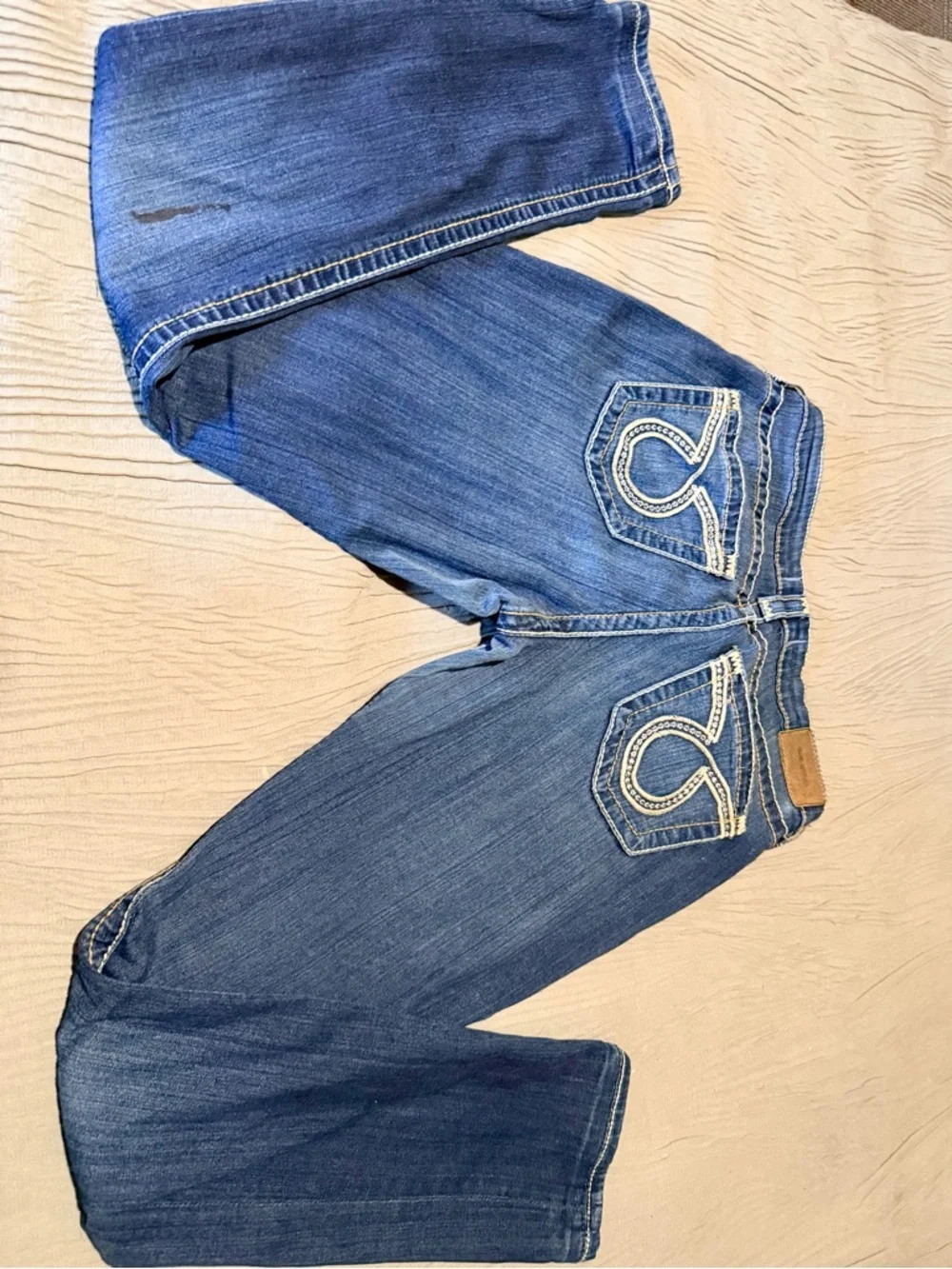 Big Star Blue Boot Cut Jeans with Embroidered Back Pockets - Picture 1 of 5